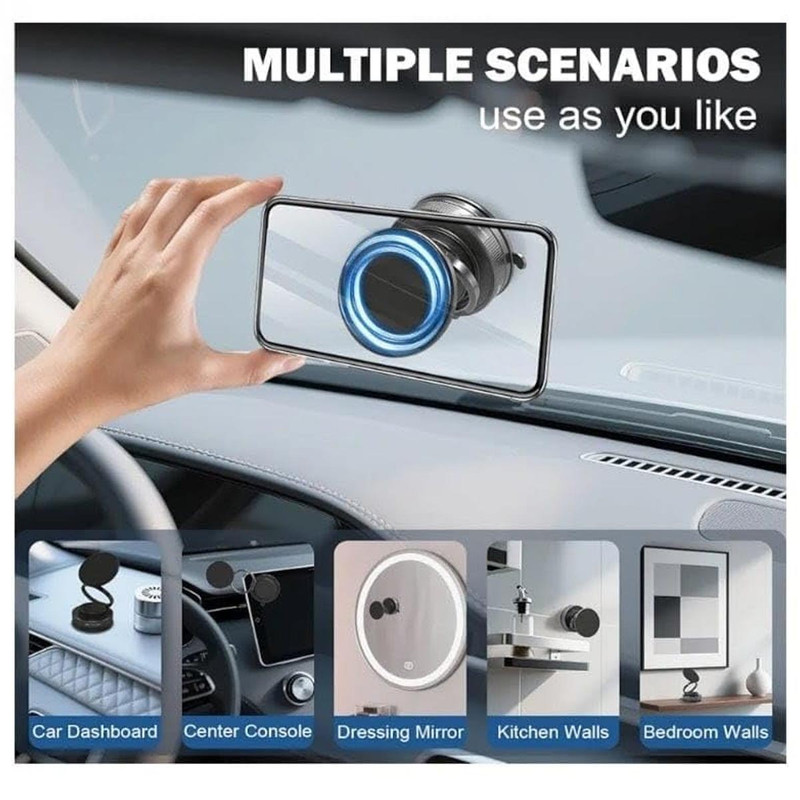 پایه نگهدارنده گوشی موبایل وکیومی مدل چرخشی کد 2303