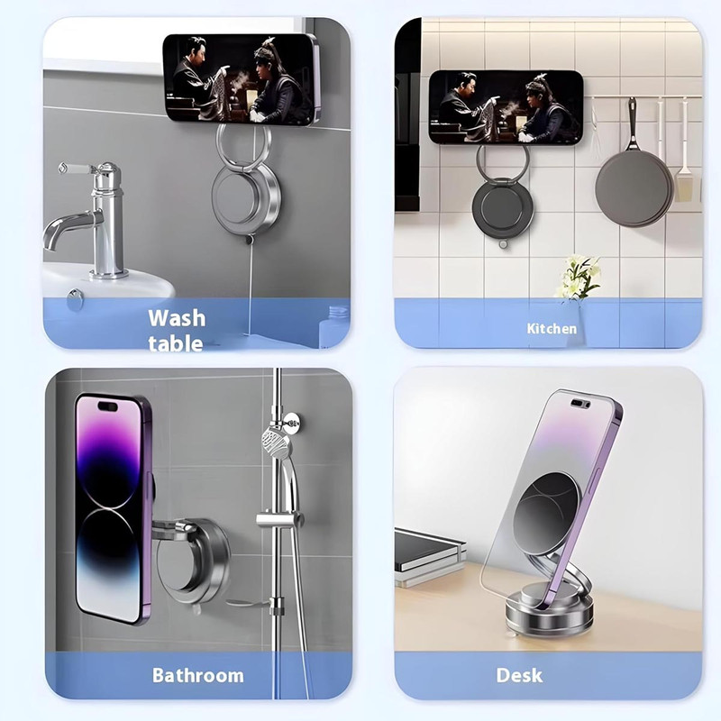 پایه نگهدارنده گوشی موبایل وکیومی مدل چرخشی کد 2303