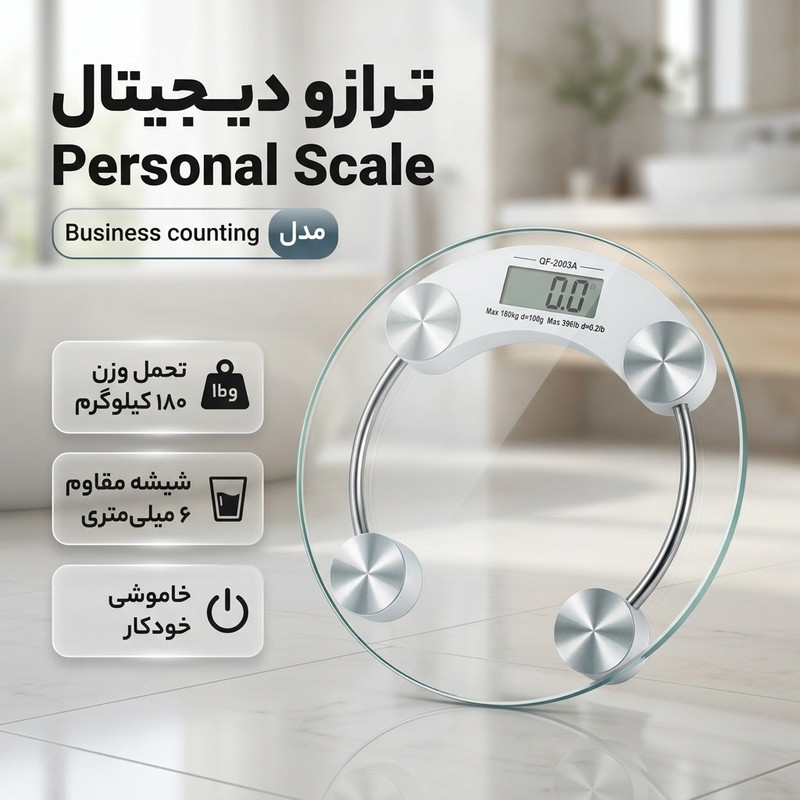 ترازو دیجیتال پرسونال اسکیل مدل Business counting
