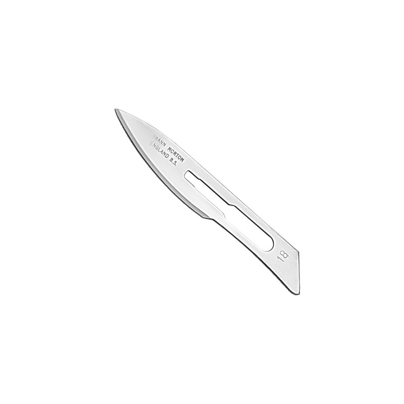 تیغ جراحی استریل سوان مورتون شماره 18 مدل SKJRWQ002369 بسته 6 عددی