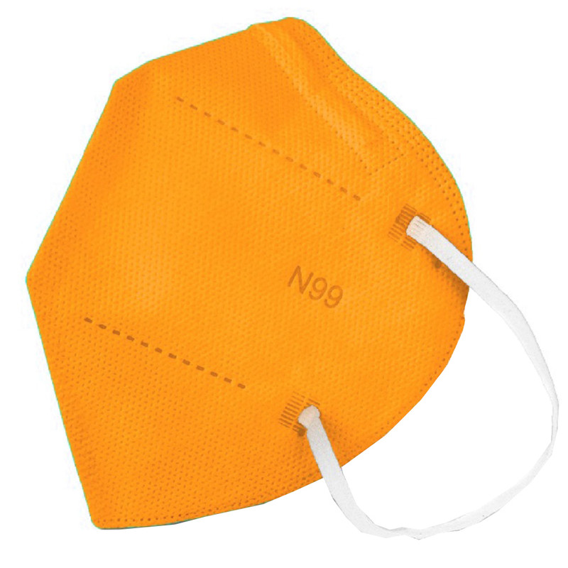 ماسک تنفسی ریما مدل وی تایپ N99 نانو کد Orangei-V99 بسته 10عددی
