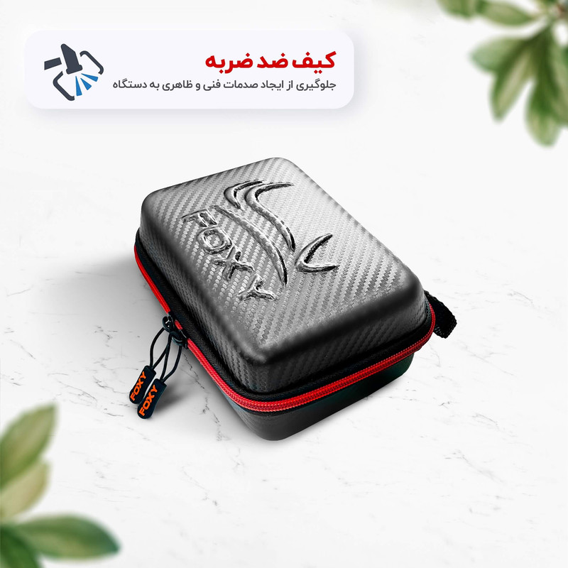 فشارسنج بازویی دیجیتال فوکسی مدل BLACK با حافظه بالای 99 رکورد، قابلیت اعلان صوتی، تشخیص آریتمی، نمایش میانگین نتایج و همراه پاوربانک