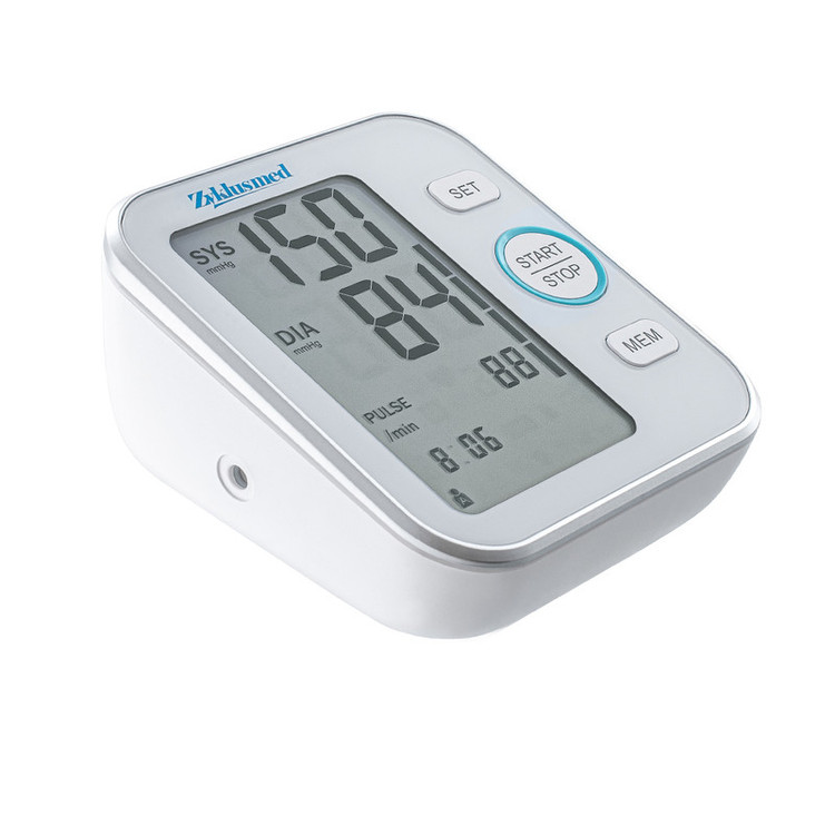 فشارسنج بازویی دیجیتال زیکلاس مد مدل B22 با نمایشگر LCD بزرگ، قابلیت اندازهگیری فشار سیستولیک و دیاستولیک، ضربان قلب، حافظه بالای 99 رکورد برای 2 کاربر، اعلان صوتی و تشخیص آریتمی، کاف قابل تنظیم و خاموشی خودکار