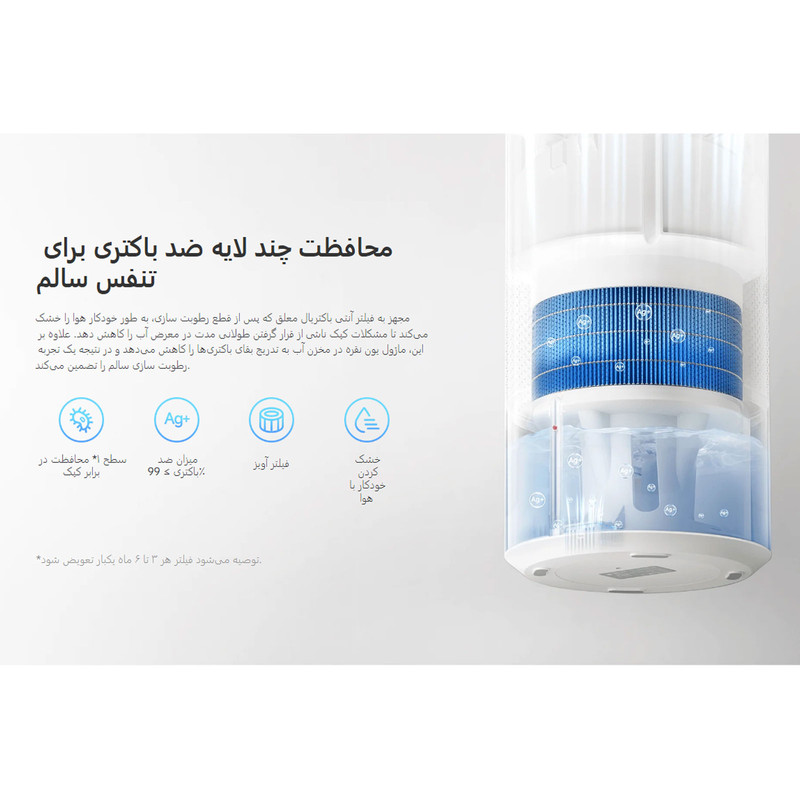 دستگاه بخور سرد شیائومی مدل Smart Evaporative Humidifier