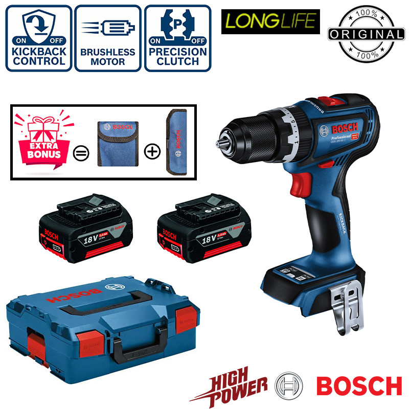 دریل چکشی شارژی بوش مدل GSB 18V-90 C Professional