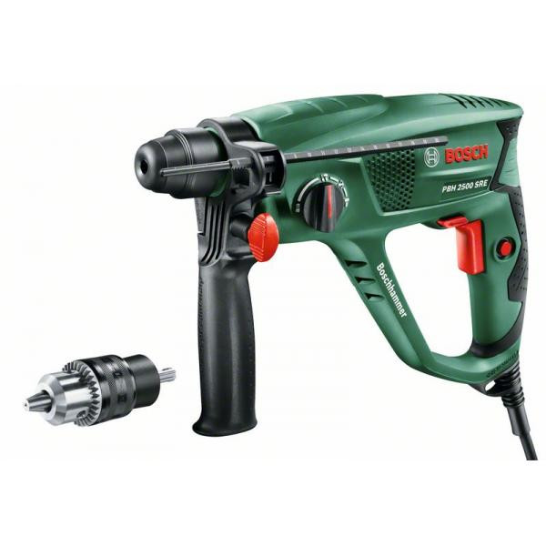 دریل بتن کن چکشی سه نظام چهارشیار 600 وات بوش مدل PBH 2500 SRE