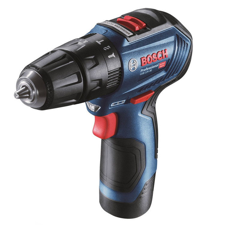 دریل شارژی چکشی بوش مدل GSB 12V-30 Brushless + Extra