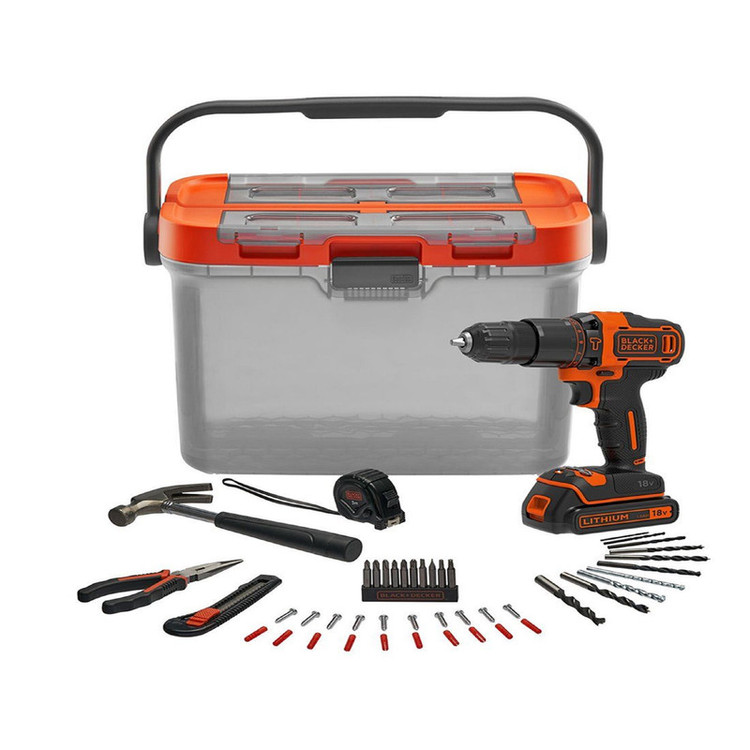 دریل چکشی شارژی 10 میلی متری 18 وات بلک اند دکر مدل BCKSB05-QW