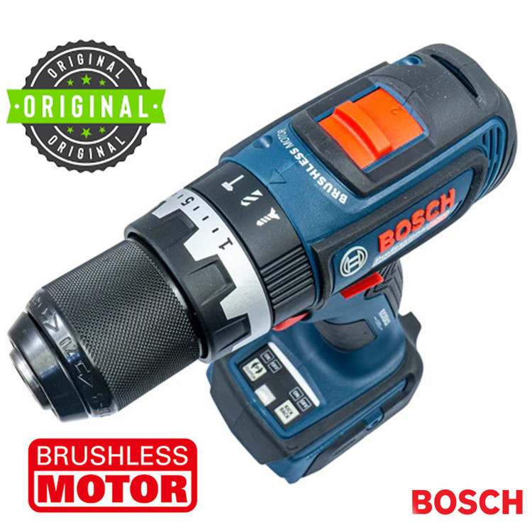 دریل پیچ گوشتی شارژی چکشی بوش مدل فوق هوشمند GSB 18V-90 C 5AH/Brushless Motor