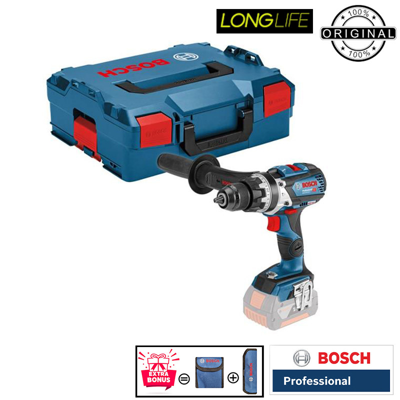 دریل پیچ گوشتی شارژی چکشی 13 میلی متری 18 ولت بوش مدل GSB 18V-110 C Extra