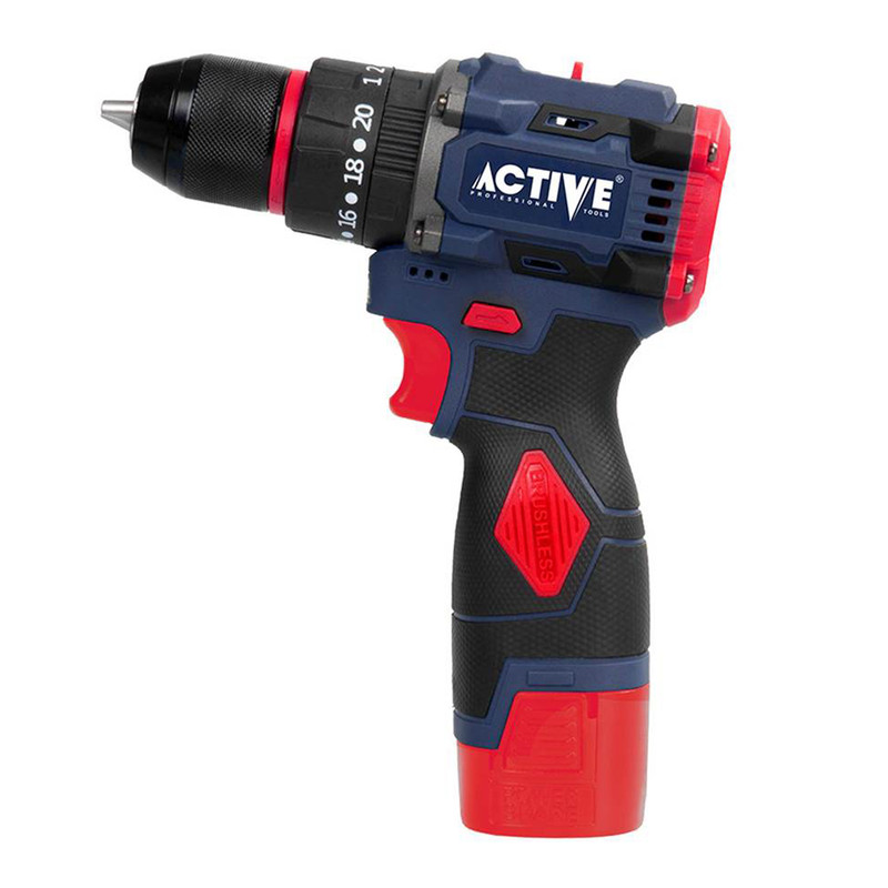 دریل پیچ گوشتی چکشی شارژی براشلس  16.8 ولت اکتیو مدل AC-3117BL