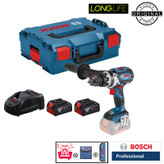 دریل پیچ گوشتی شارژی چکشی 18 ولت بوش مدل (GSB 18V-110 C Brushless (5Ah