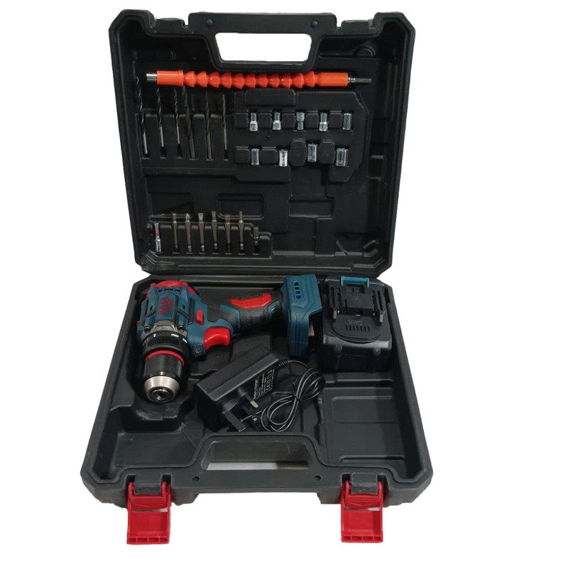 پیچ گوشتی شارژی باس مدل single-battery-brushless مجموعه 29 عددی