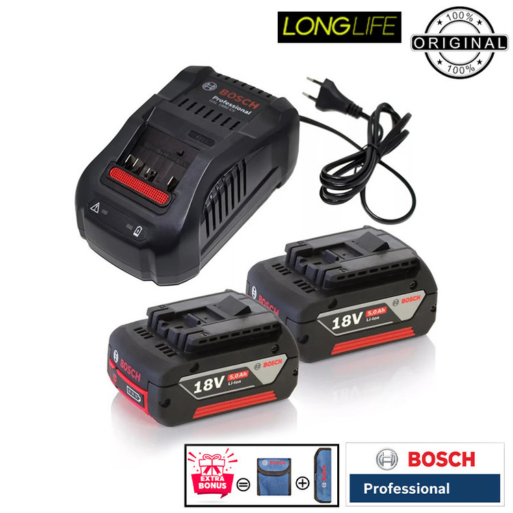 پیچ گوشتی شارژی چکشی 18 ولت بوش مدل هوشمند GSB 18 V -110 C Brushless Motor (5Ah)