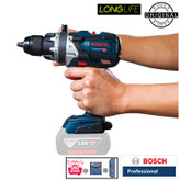 پیچ گوشتی شارژی چکشی 18 ولت بوش مدل هوشمند GSB 18 V -110 C Brushless Motor (solo Batery)