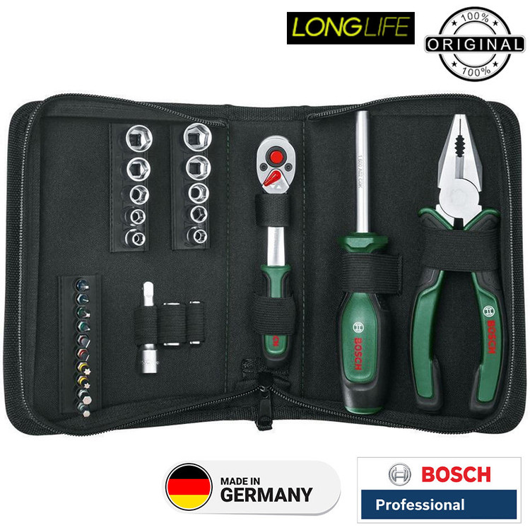 مجموعه 26 عددی ابزار دستی بوش مدل فوق حرفه ای SET 26 BAG 1600A02BY2