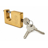 قفل کتابی نیکان مدل برنجی سایز ۷۵ میلی متر به همراه ۳ کلید
