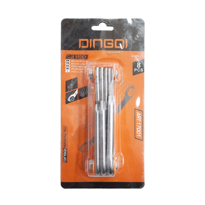 مجموعه 8 عددی آچار آلن ستاره ای دینگشی کد DTN-8