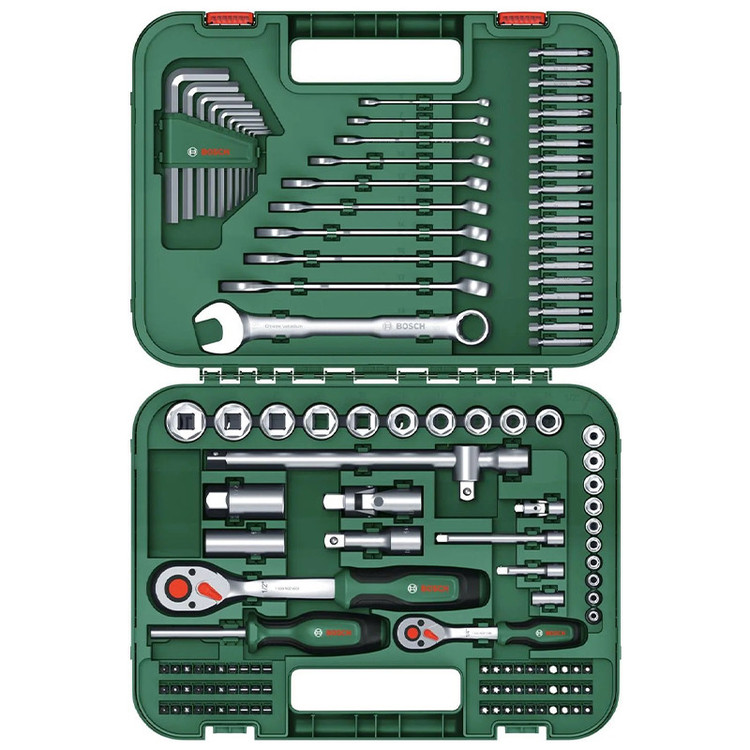 آچار و سری بکس بوش مدل فوق حرفه ای کد BO132X مجموعه 132 عددی