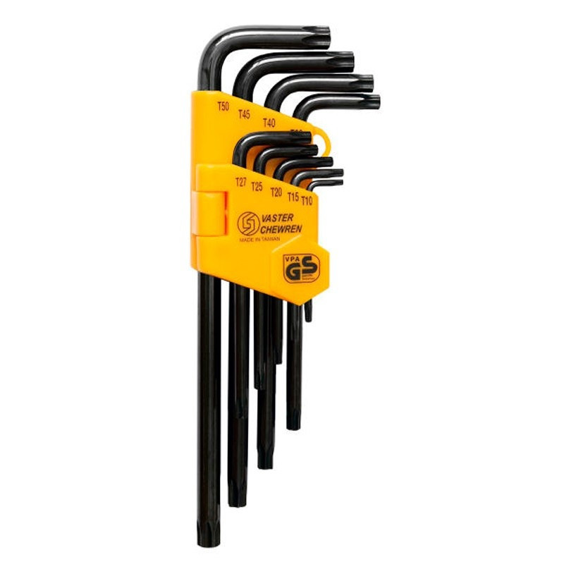 آچار آلن ستاره ای  واستر مدل HS-006X بسته 9 عددی