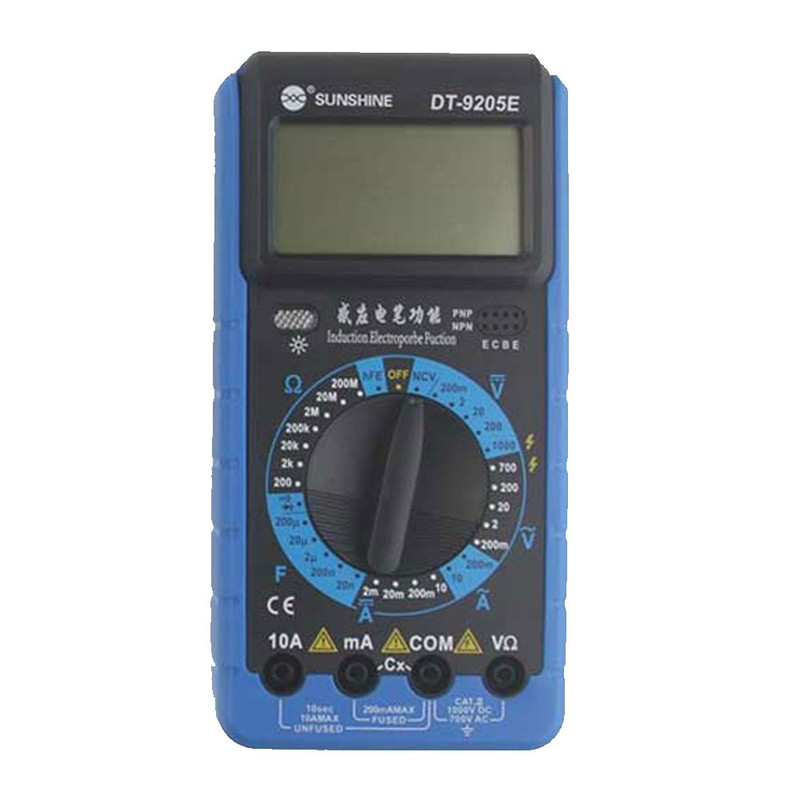 مولتی متر دیجیتال سانشاین مدل DT-9205E
