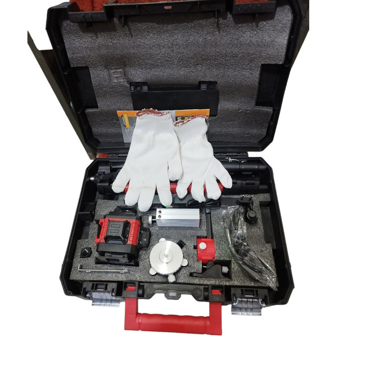 تراز لیزری میلواکی مدل 4 بعدی نور سبز کدHR3052 4D 16 Lines Box