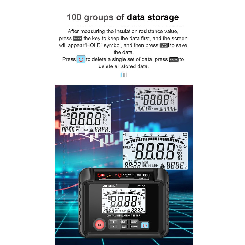 تستر دیجیتال مقاومت مستک مدل IT20G