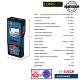 متر لیزری بوش مدل GLM 100-25 C + Extra Red Glass Professional