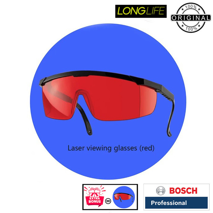متر لیزری بوش مدل GLM 100-25 C + Extra Red Glass Professional