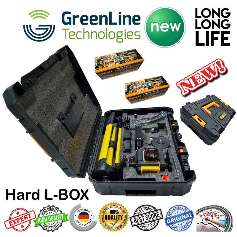 تراز لیزری مدل نور سبز فوق هوشمند 16 لاین کد 4D-16 L Hard Box