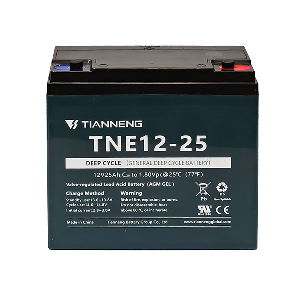 باتری موتورسیکلت برقی 12 ولت 25 آمپر تیانینگ مدل TNE12-25