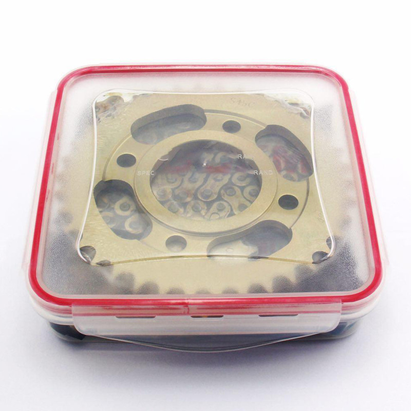 زنجیر و دنده موتور سیکلت مدل 428H-100L مناسب برای هوندا مجموعه 3 عددی