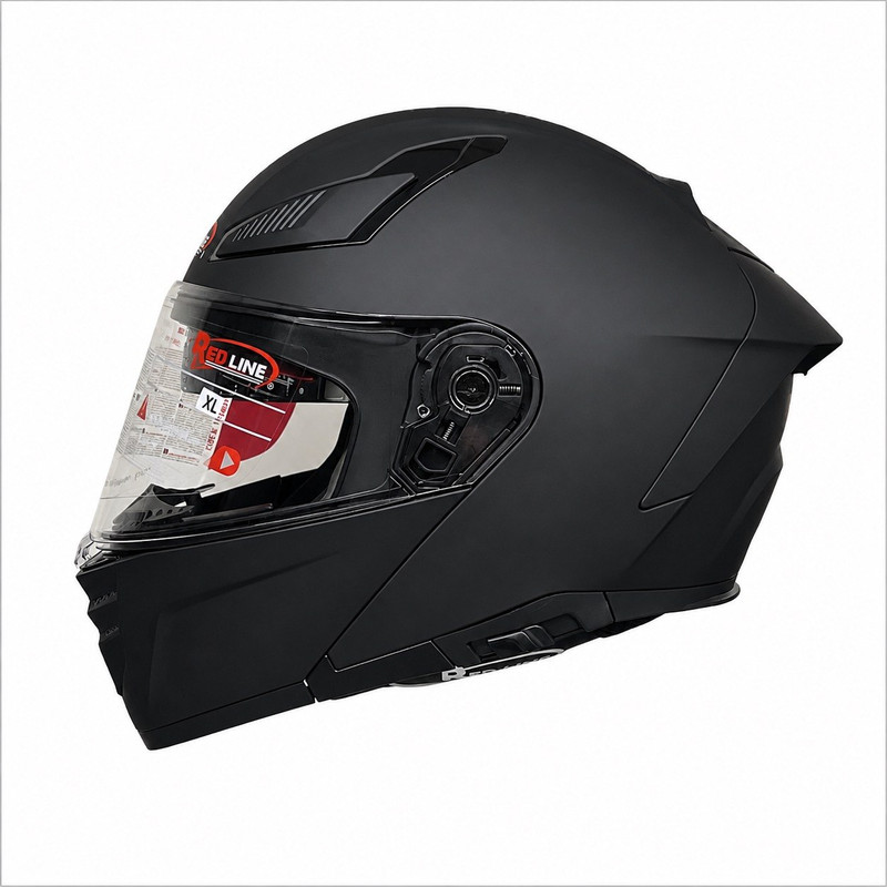 کلاه کاسکت فک متحرک ردلاین مدل MATT BLACK 960