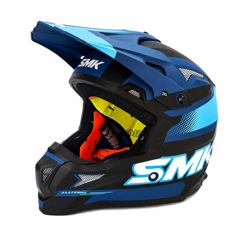 کلاه کاسکت اس ام کی مدل ALLTERRA-S01 Blue Fang کد 2319