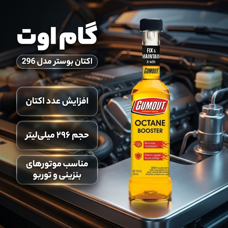 اکتان بوستر گاموت مدل مدل 296 با حجم 296 میلی لیتر