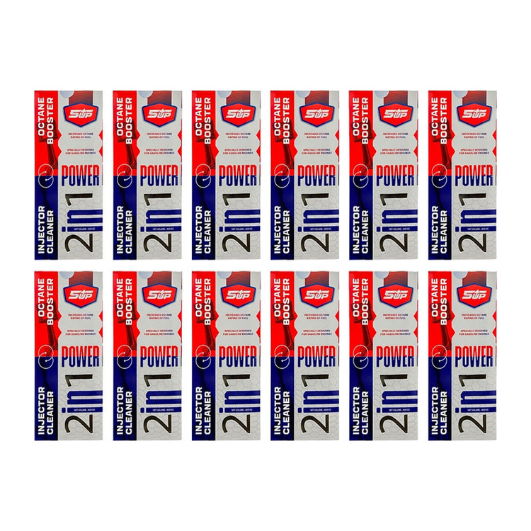 اکتان بوستر و انژکتور شوی دو کاره فایوآپ مدل Power 2 in 1 حجم 400 میلی لیتر بسته 12 عددی