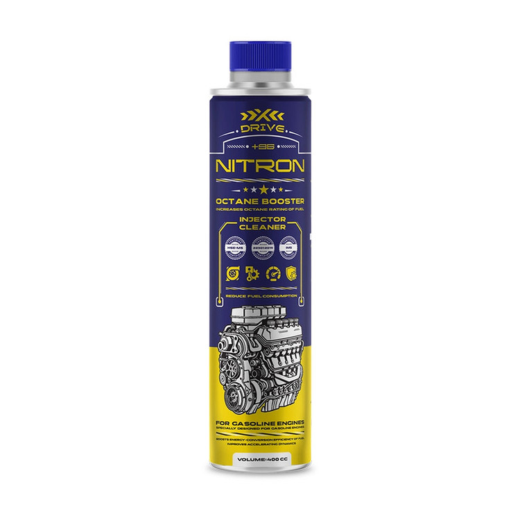 اکتان بوستر و مکمل سوخت خودرو بنزینی ایکس درایو مدل NITRON حجم 400 میلی لیتر بسته 6 عددی