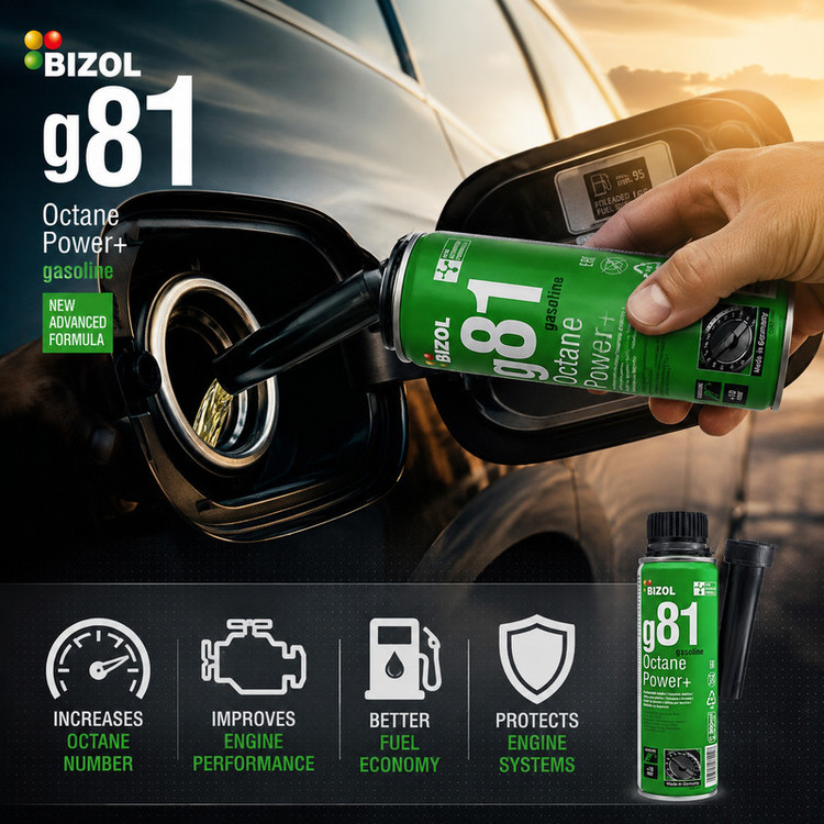 اکتان خودرو بنزینی بیزول مدل g81 حجم 300 میلیلیتر بسته 24 عددی