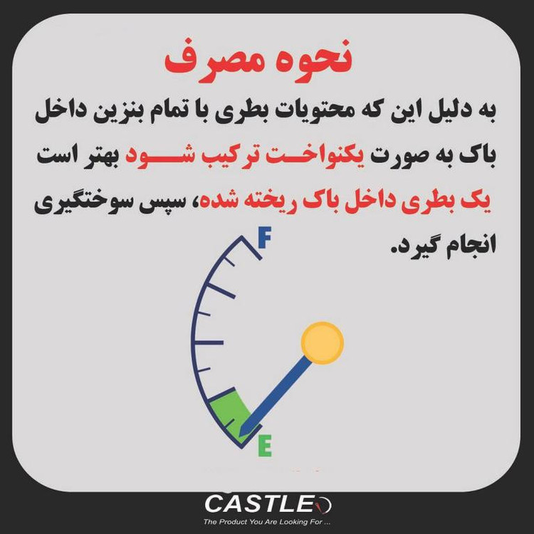 اکتان بوستر کستل مدل اکو 300 حجم 280 میلی لیتر