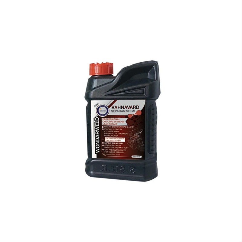 ترمیم کننده واشر سر سیلندر و سیستم مدار بسته آب خودرو بنزینی و گازسوز رهنورد کد 556 حجم 250 میلی لیتر