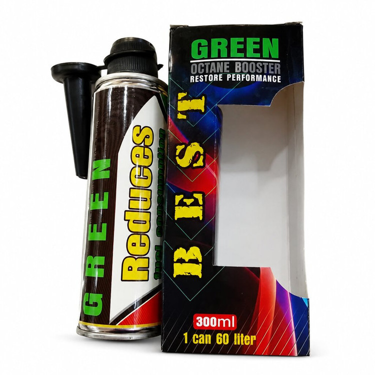 مکمل سوخت اکتان بوستر و انژکتورشوی و کاهنده مصرف سوخت خودرو بست گرین مدل Green حجم 300 میلیلیتر