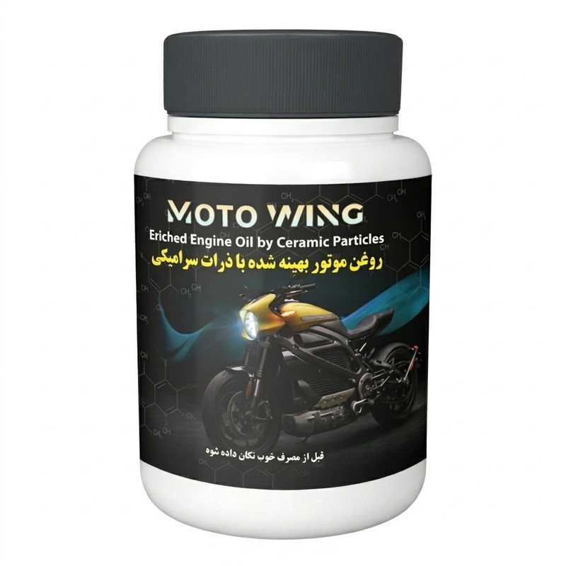 مکمل روغن موتور موتورسیکلت موتو وینگ مدل MW 14043 حجم 100 میلی لیتر