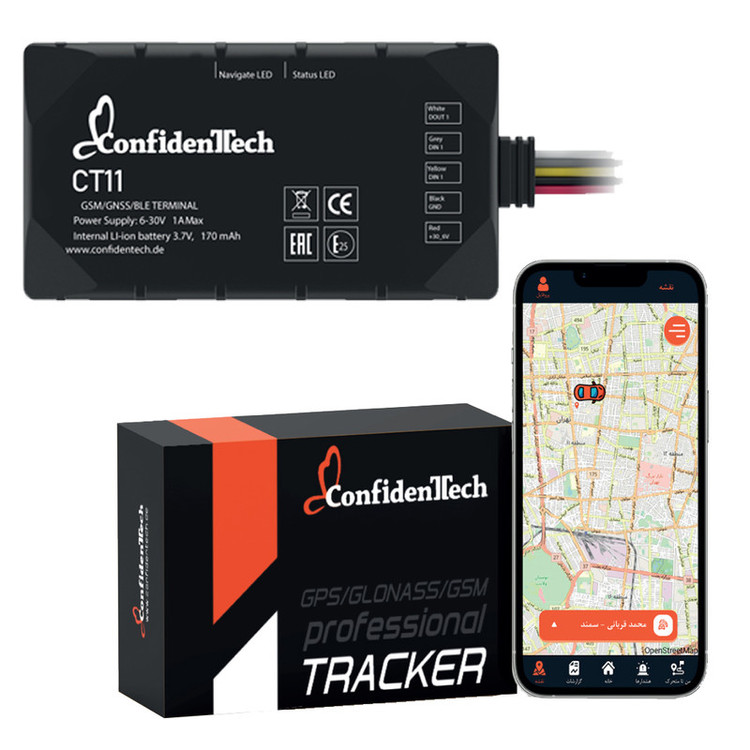 ردیاب خودرو کانفیدنتک مدل CT11