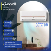 کولر گازی اسپلیت دیواری 24000 دور ثابت ایوولی مدل EVT3-24K-MD