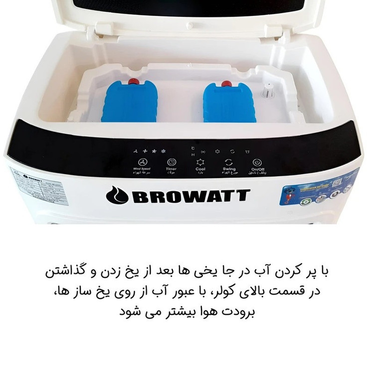 کولر آبی سلولزی 2800 بروات مدل کنترل دار