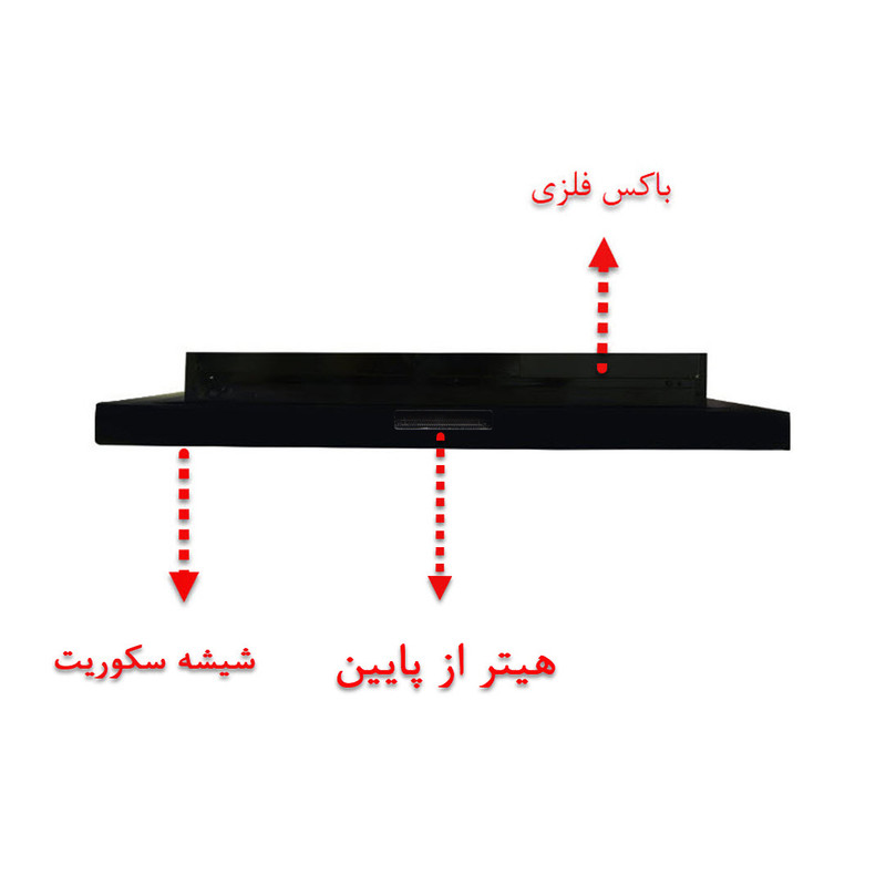 شومینه دیواری برقی شومینه بیستون مدل H.E_90_L4