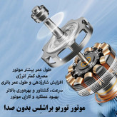پنکه شارژی مدل 120 کد M11 ظرفیت 1800 میلی آمپر ساعت