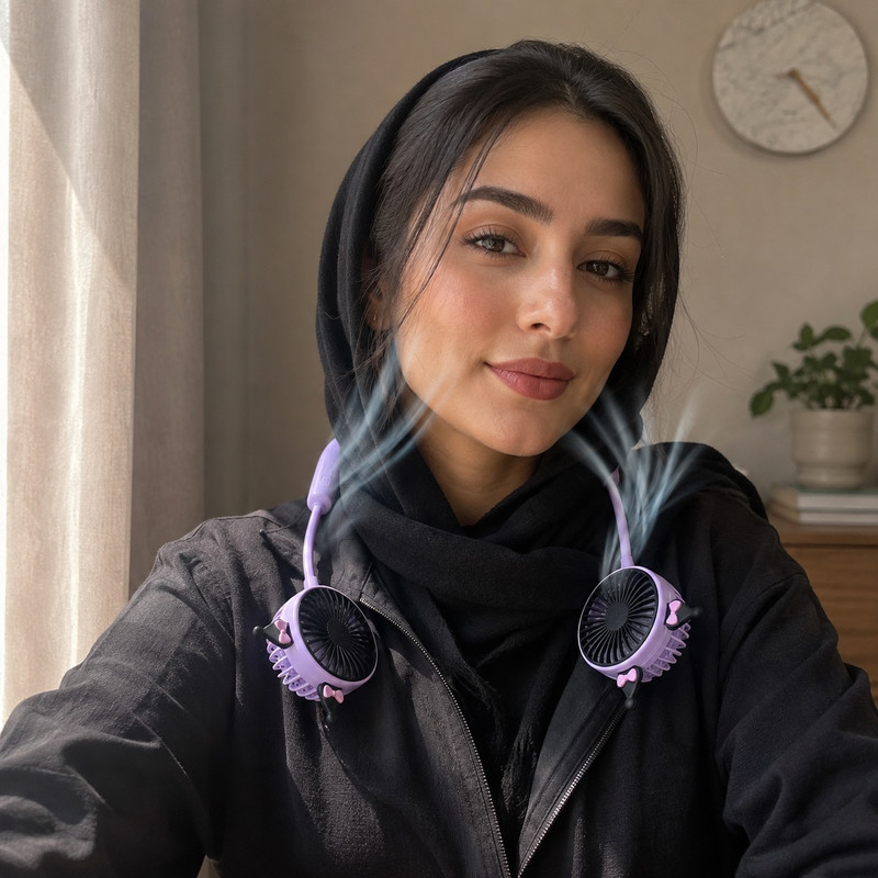 پنکه گردنی مدل کرومی