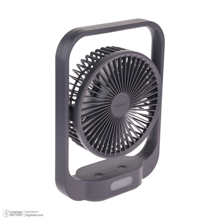 پنکه شارژی ویداسی مدل WD-280 ظرفیت 2400 میلی آمپر ساعت