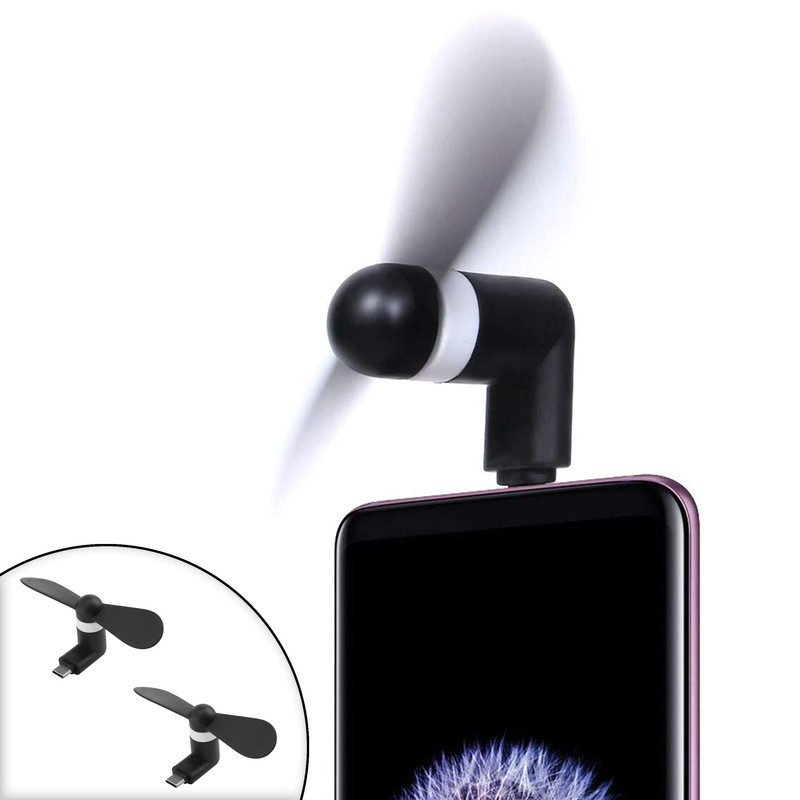 پنکه USB مدل USB-C بسته دو عددی